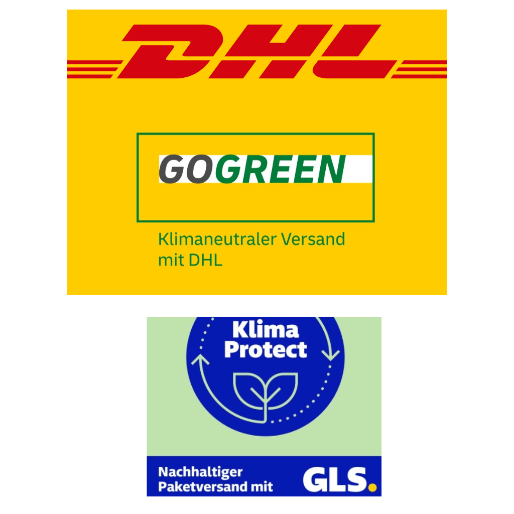 Logos DHLGoGreen und GLS KlimaProtect